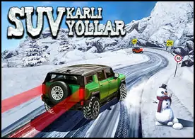 SUV karlı Yollar